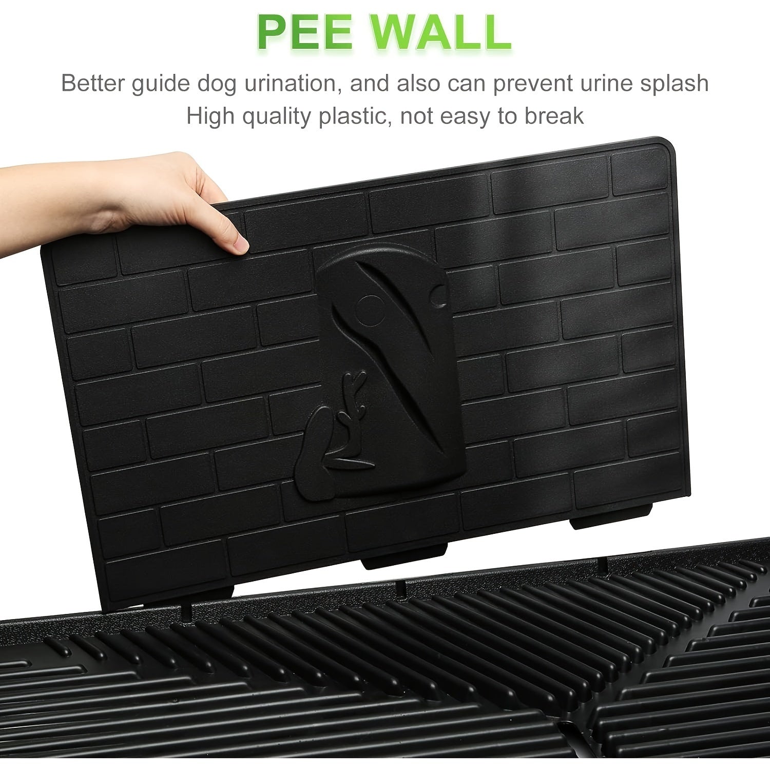 Dog Grass Mat With Tray Large Puppy Turf Potty Reusable Training Mat With Pee Flapper - Tutuky