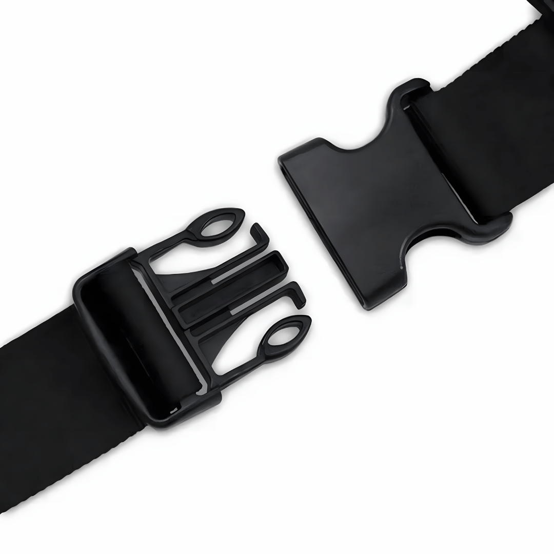 CalmFlow Anti-Pull Dog Harness - Black - Padded Chest Detail