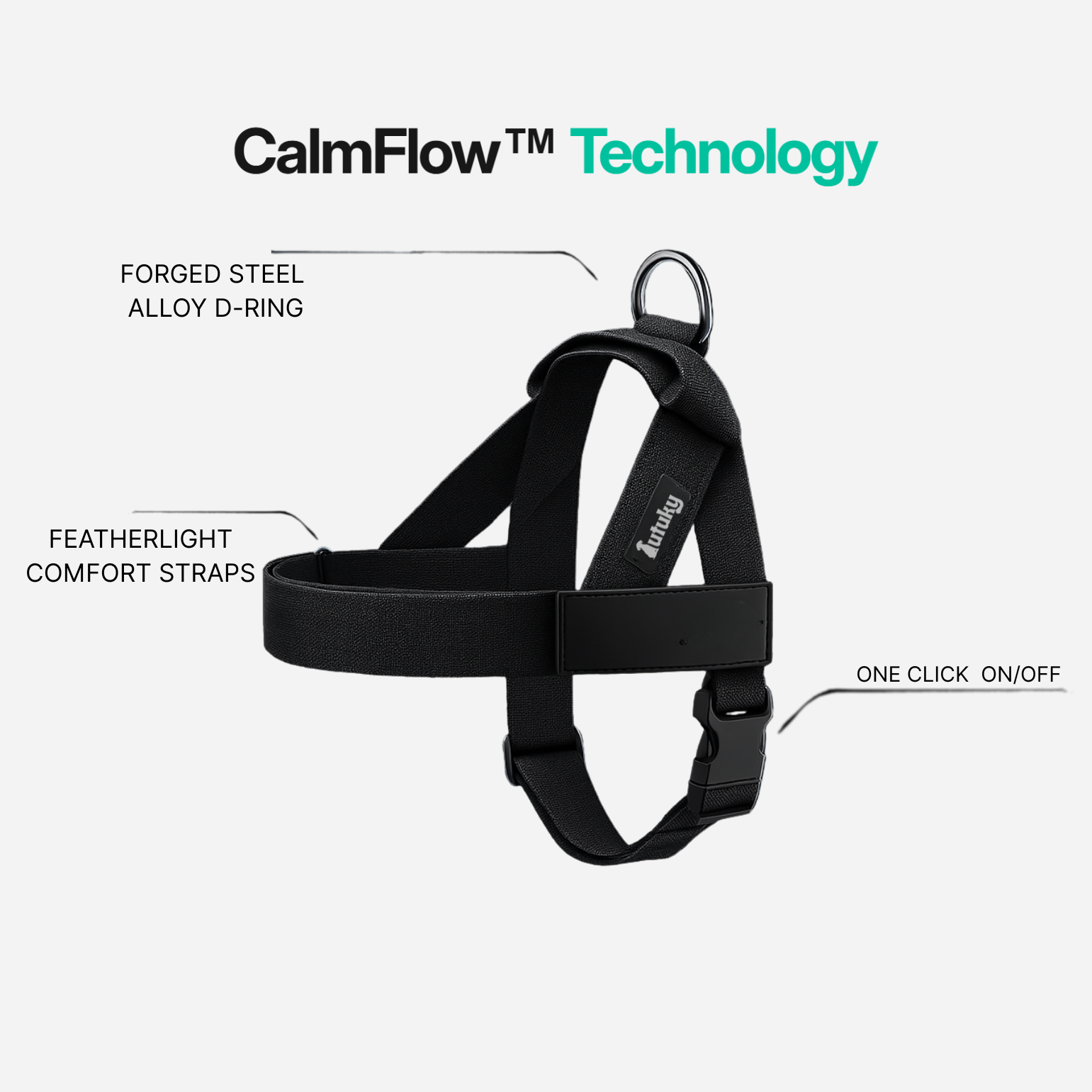 Harnss - CalmFlow™ Technology- black
