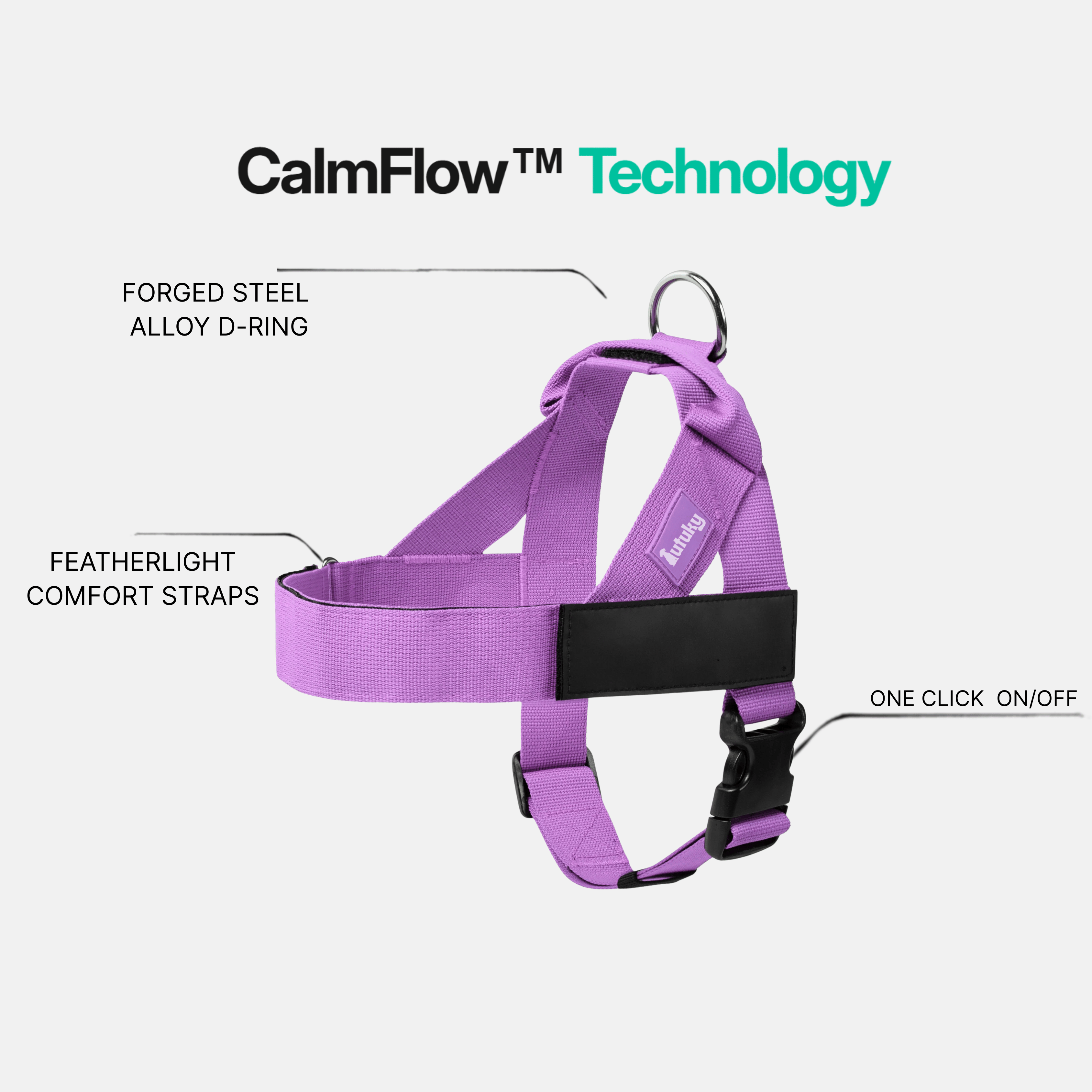 harness- CalmFlow™ Technology- Purple