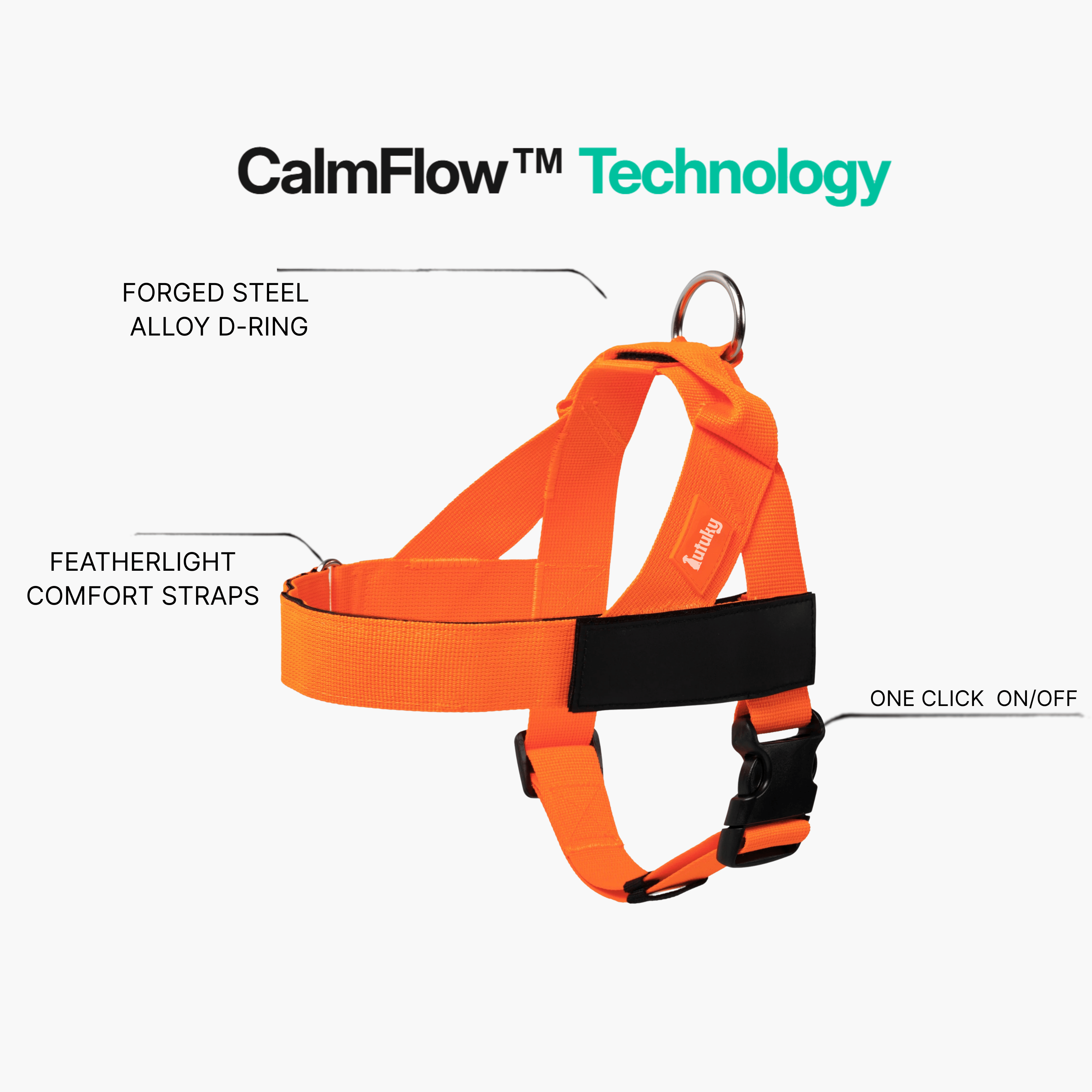 harness- CalmFlow™ Technology- orange