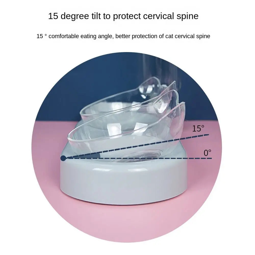 Double Bowl with Drinking Raised Stand - Tutuky