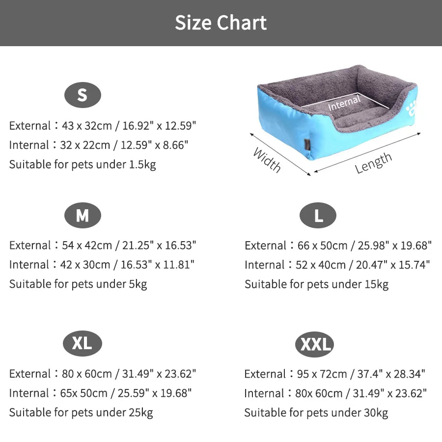 Pet Bed S-XXL - Tutuky