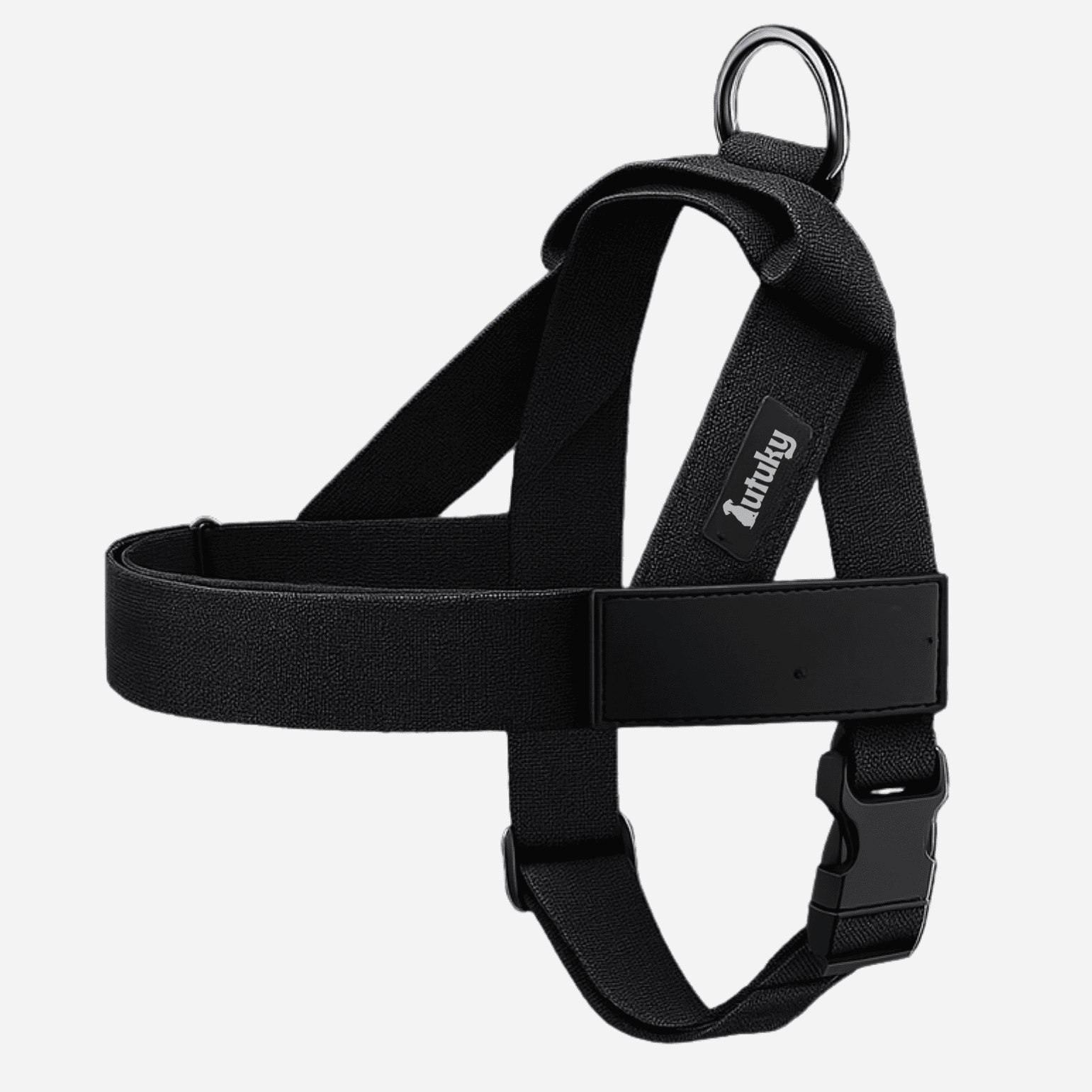 CalmFlow Anti-Pull Dog Harness - Black - Front-Clip D-Ring
