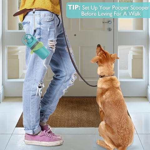 Portable Dog Poop Scooper with Bag Dispenser - Tutuky