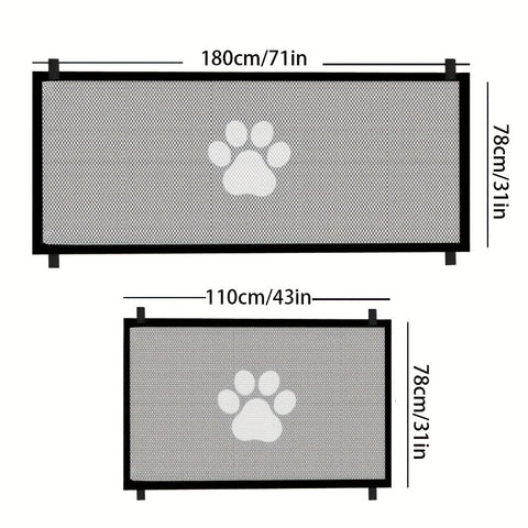 Secure Portable Pet Safety Gate For Doorways - Tutuky