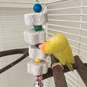 Parrot Grinding Stone Bird Toy – Mineral-Rich Beak Trimmer & Cage Decor - Tutuky