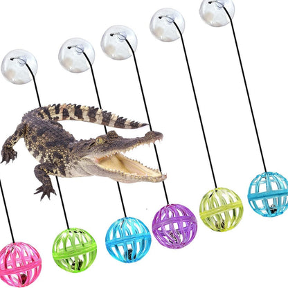 Reptile Lizard Toy Ball With Suction Cup And Rope - Tutuky