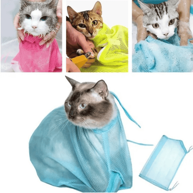 Cat Bathing Bag Mesh - Tutuky