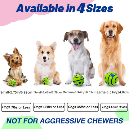 Pet Interactive Giggle Ball Toy, Dog IQ Training Ball Toy - Tutuky