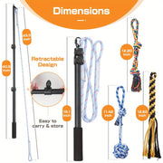 Extendable Flirt Pole for  Dogs - Tutuky