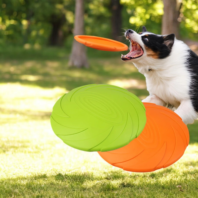 2Pcs Dog Toys 7 Inch Dog Flying Disc - Tutuky