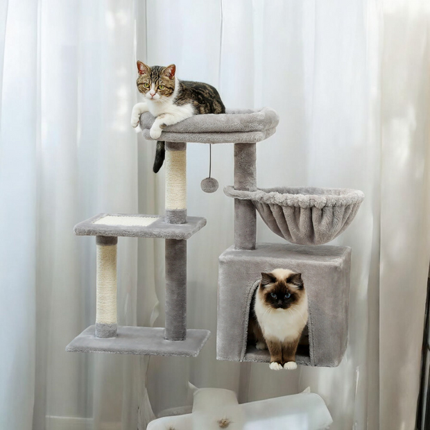 Cat tree Tower for Indoor Cats  with Scratching Posts - Tutuky