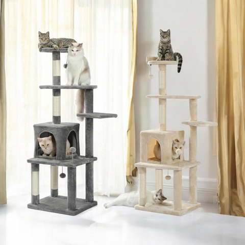 Domestic Cat Climbing Frame with Scratching Post Tree - Tutuky