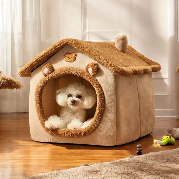 Foldable Dog House Kennel Bed - Tutuky