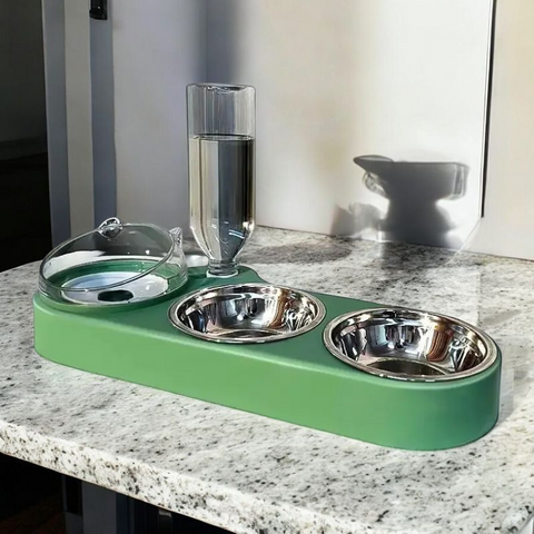 High-capacity Bowl Feeder  with Automatic Drinking - Tutuky