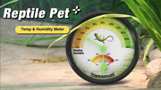 Round Reptile Thermometer And Hygrometer - Tutuky