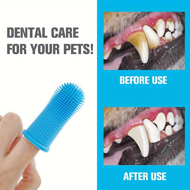 Pet Toothbrush, 360º  Brushing Kit - Tutuky