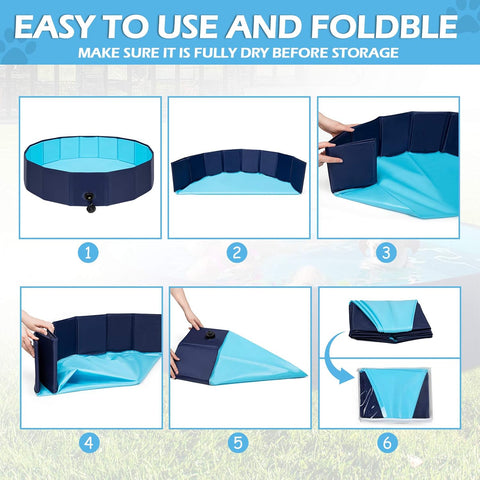 Collapsible Dog Swimming Pool - Tutuky