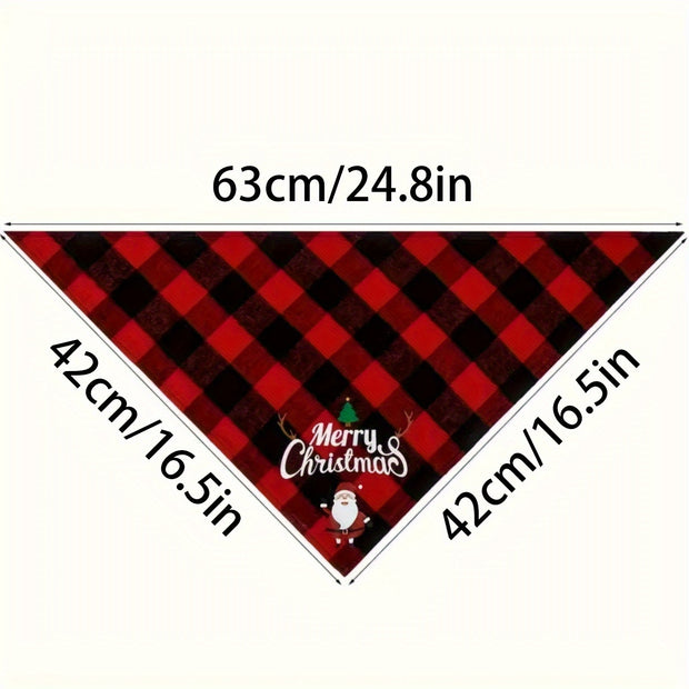 Christmas Pet Triangle Scarf Dog Bandanas - Tutuky