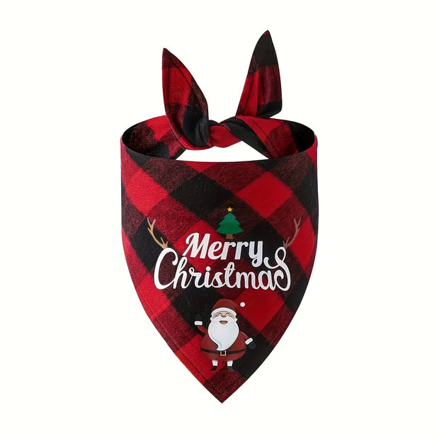 Christmas Pet Triangle Scarf Dog Bandanas - Tutuky