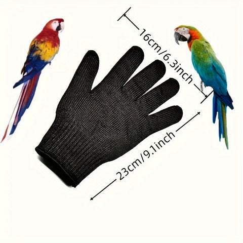 2-Pack Durable PE Bird Handling Gloves – Anti-Bite & Cut-Resistant for Parrots - Tutuky