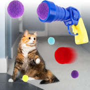 Cat Toy Balls with Launchers Set - Tutuky