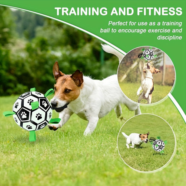 Dog Toys Soccer Ball With Straps - Tutuky