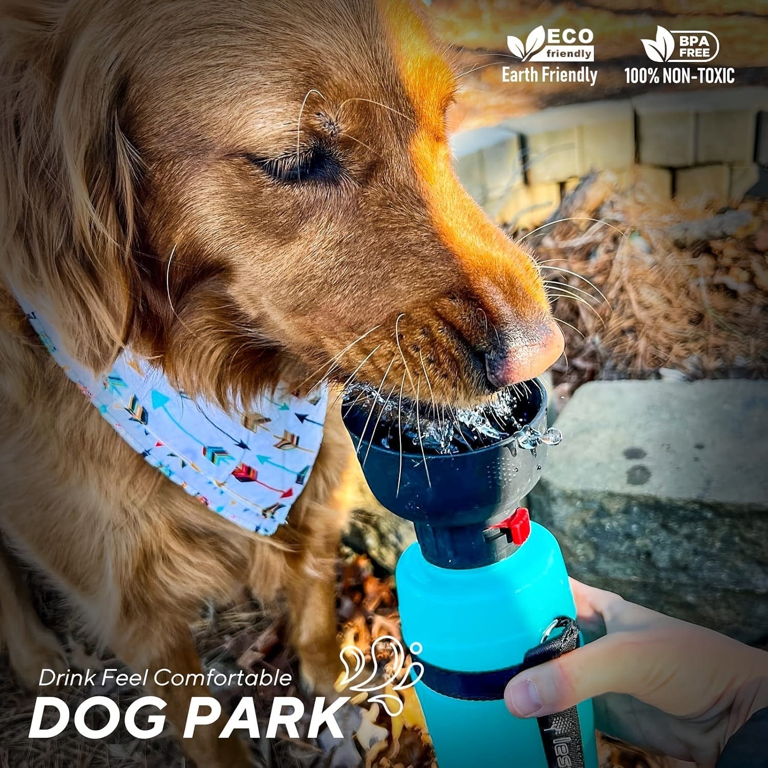 600ML Macaron color portable dog water bottle free - Tutuky