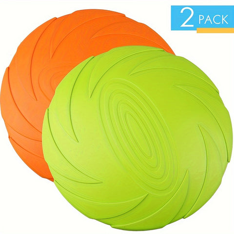 2Pcs Dog Toys 7 Inch Dog Flying Disc - Tutuky