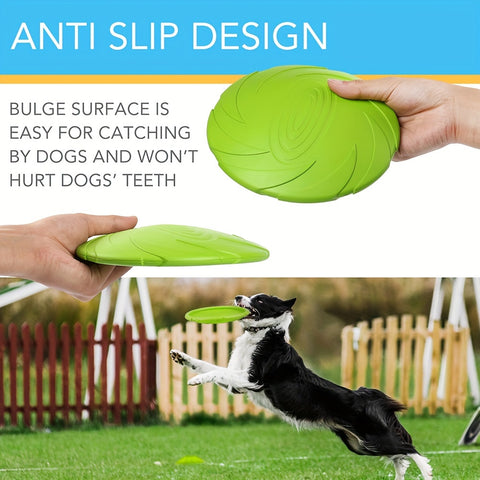 2Pcs Dog Toys 7 Inch Dog Flying Disc - Tutuky