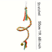 Colorful Rattan Parrot Climbing Ladder - Tutuky