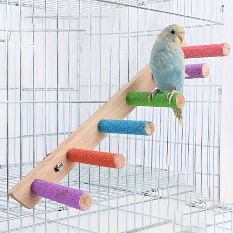 Durable Wooden Parrot Chew and Paw Grinding Rod – Perfect Bird Cage Perch! - Tutuky