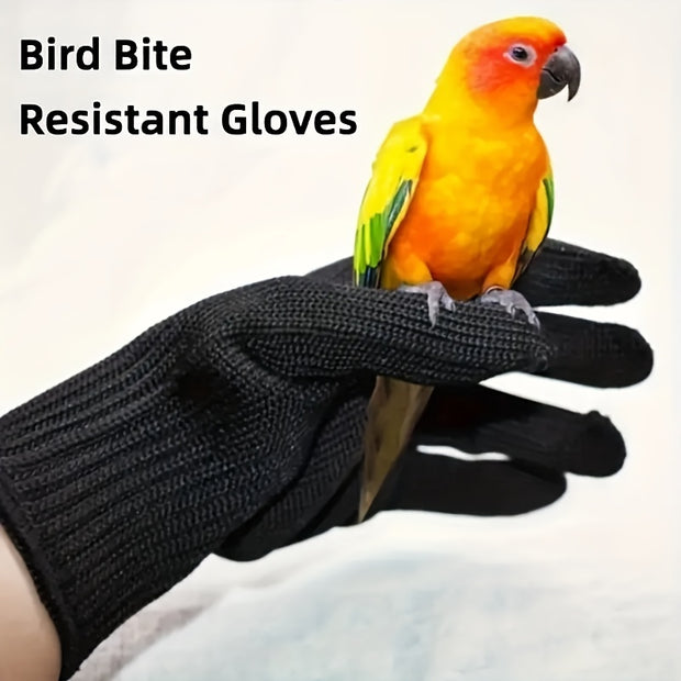 2-Pack Durable PE Bird Handling Gloves – Anti-Bite & Cut-Resistant for Parrots - Tutuky