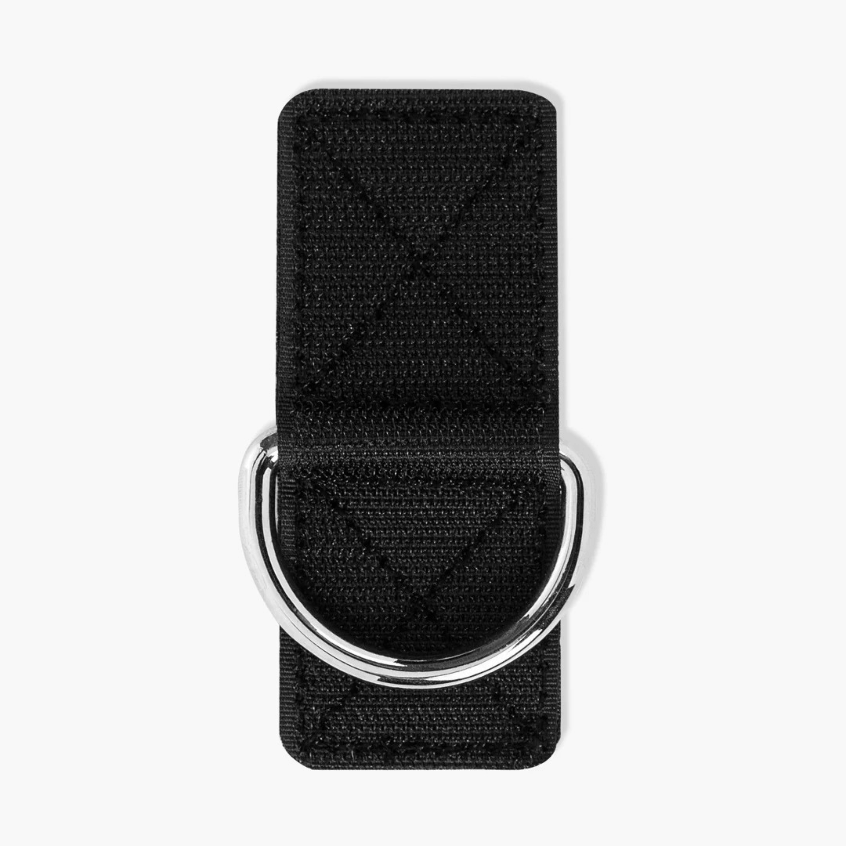 Adjustable black dog leash belt with silver metal buckle
