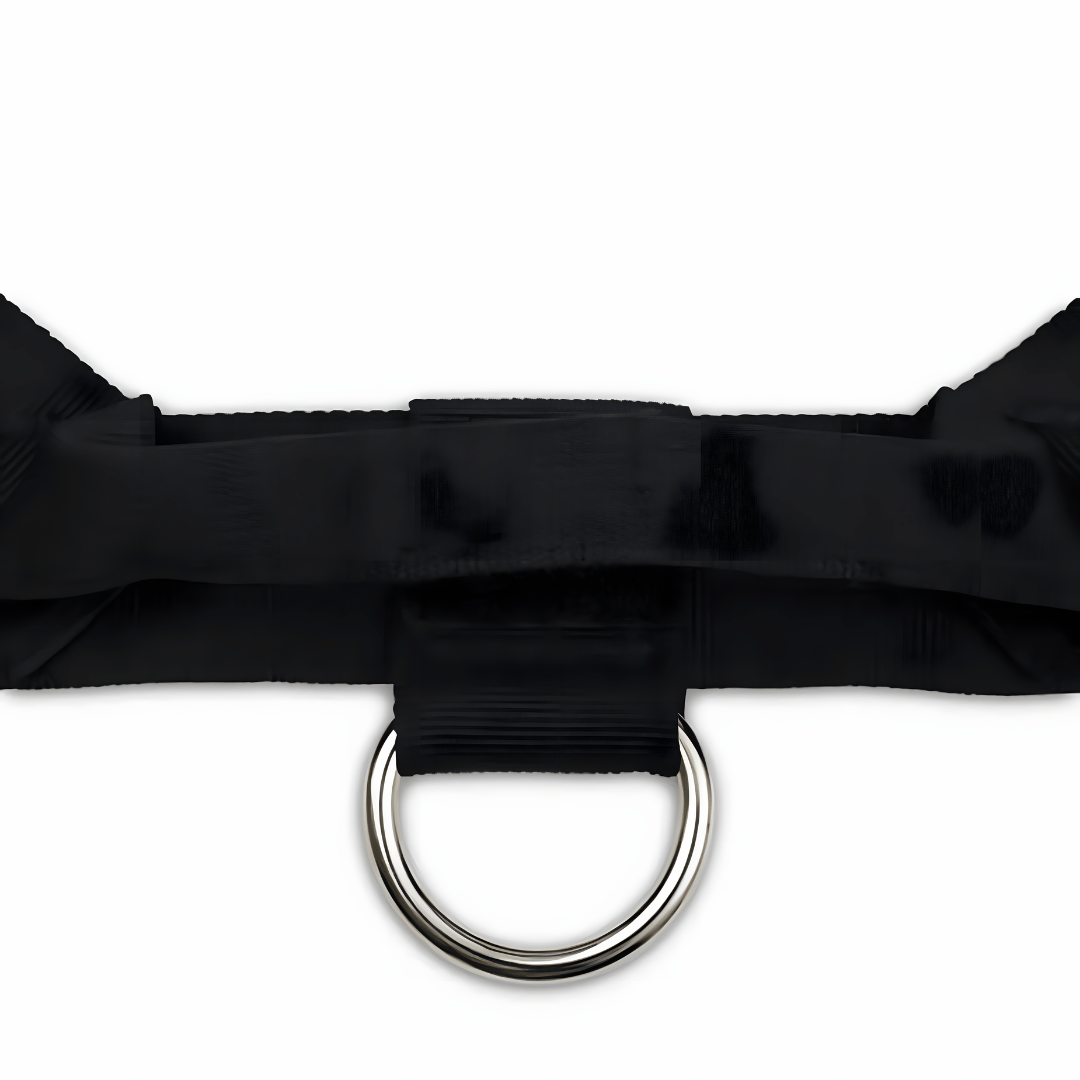 CalmFlow Anti-Pull Dog Harness - Black - Adjustable Strap Detail