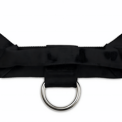 CalmFlow Anti-Pull Dog Harness - Black - Adjustable Strap Detail