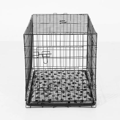 PawHut Black Pet Carrier ABS and Steel  with Cushion - Tutuky