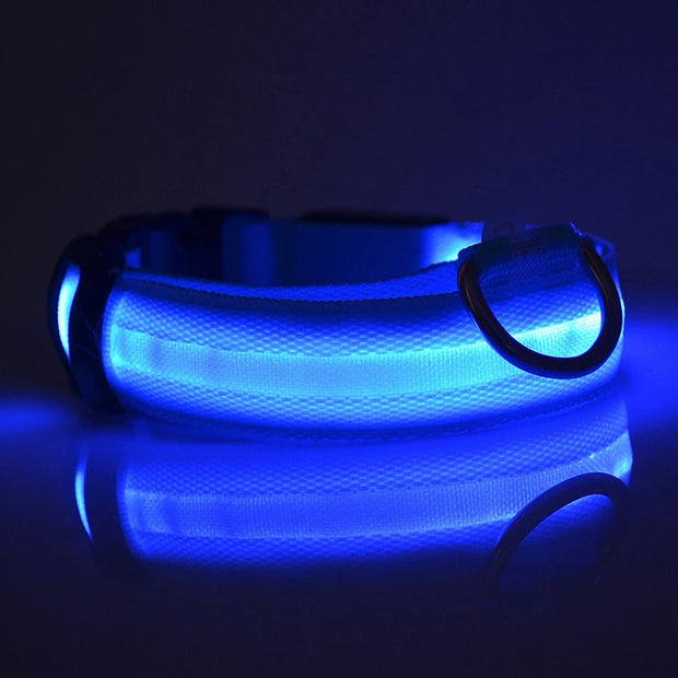 The LED Dog Collar Luminous Nylon Glowing - Tutuky