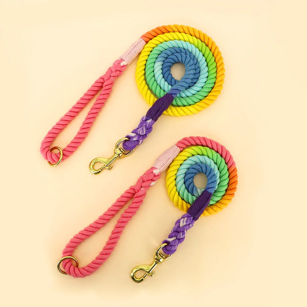 Colorful Cotton Dog Leash - Tutuky