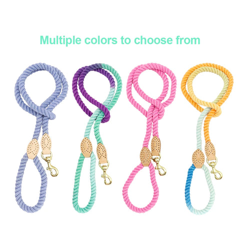 Colorful Cotton Dog Leash - Tutuky