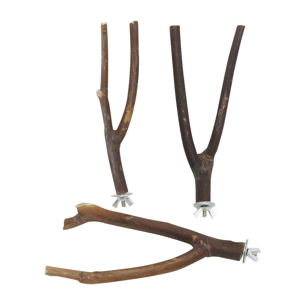 Natural Wooden Bird Perch - Tutuky