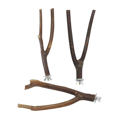 Natural Wooden Bird Perch - Tutuky