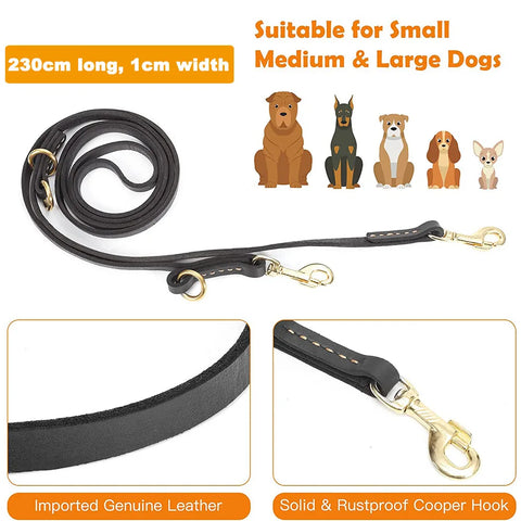 Soft Leather  Hands Free Leash - Tutuky