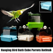 Hanging Bird Bath Box Parrot Bath Basin - Tutuky