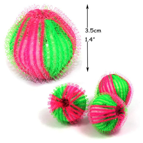 6 Reusable Dryer Nylon Balls for removing Pet Hair - Tutuky