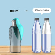 800ml Portable Dog Water Bottle For Small Medium Big Dogs - Tutuky