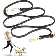 Soft Leather  Hands Free Leash - Tutuky