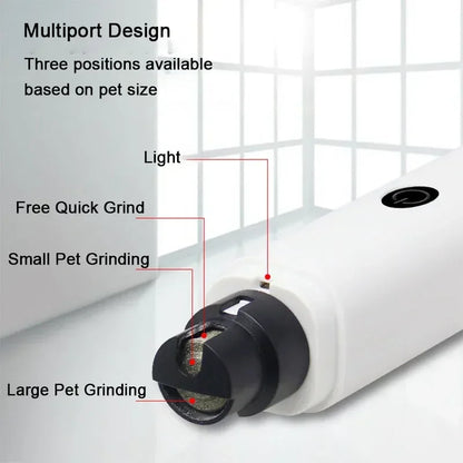 Rechargeable Electric Dog & Cat Nail Grinder - Tutuky