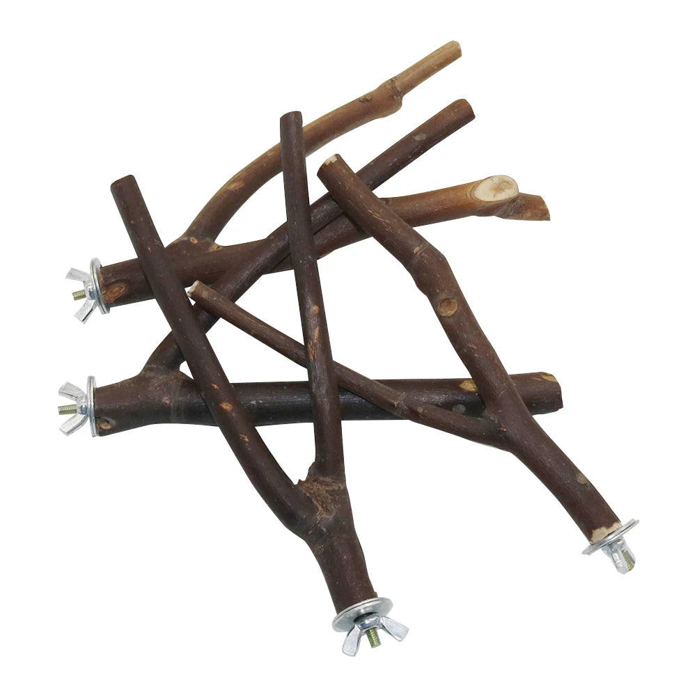 Natural Wooden Bird Perch - Tutuky